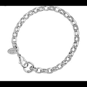 Origami owl bracelet with a key dangle